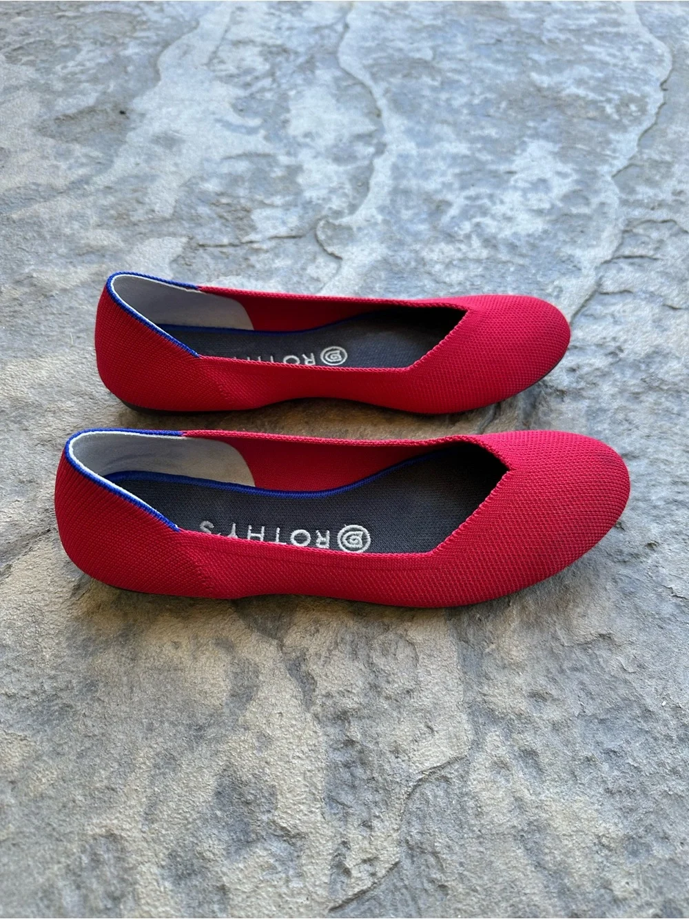 Rothy’s Daily Flats Women’s Size 8.5 Cherry Red Shoes
